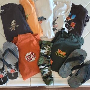 Volcom, Rsq, Tillys Kids Shirts - Orange, White, Green, Black